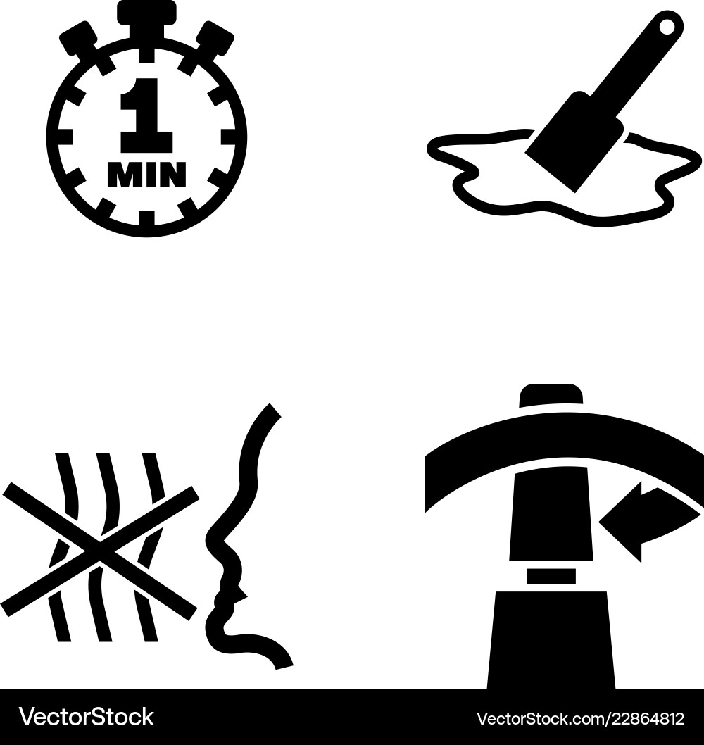 Fix glue simple related icons Fix glue simple related icons vector image