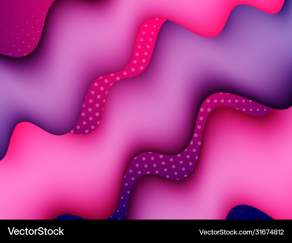 Fluid colorful shapes composition abstract liquid Vector Image