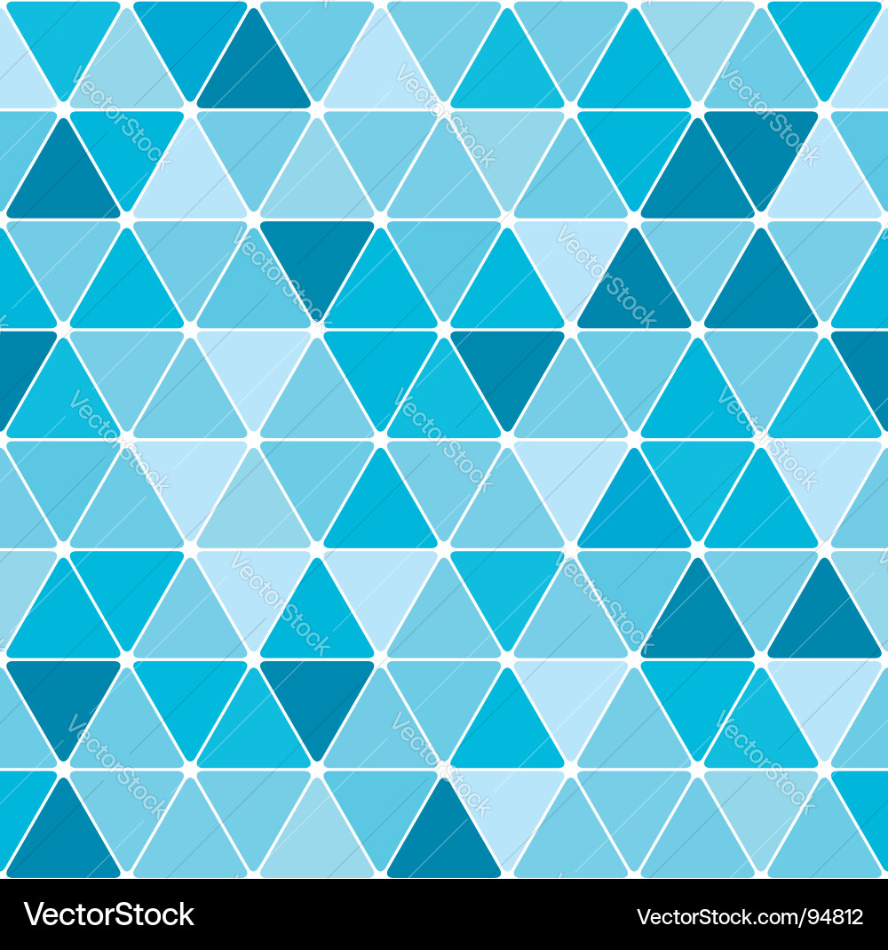 Geometric Cyan Triangle Pattern vector image
