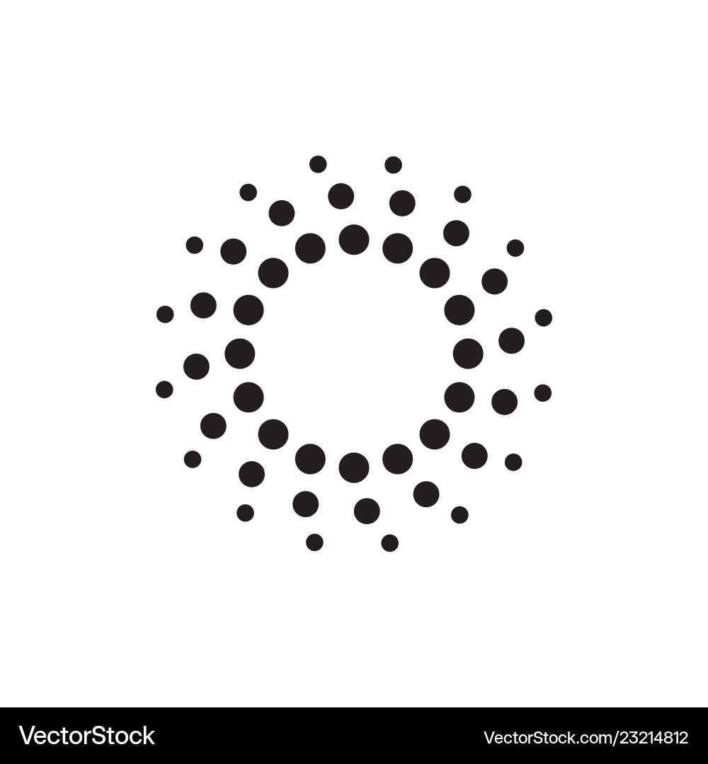 Halftone dots forms Halftone dots forms vector image
