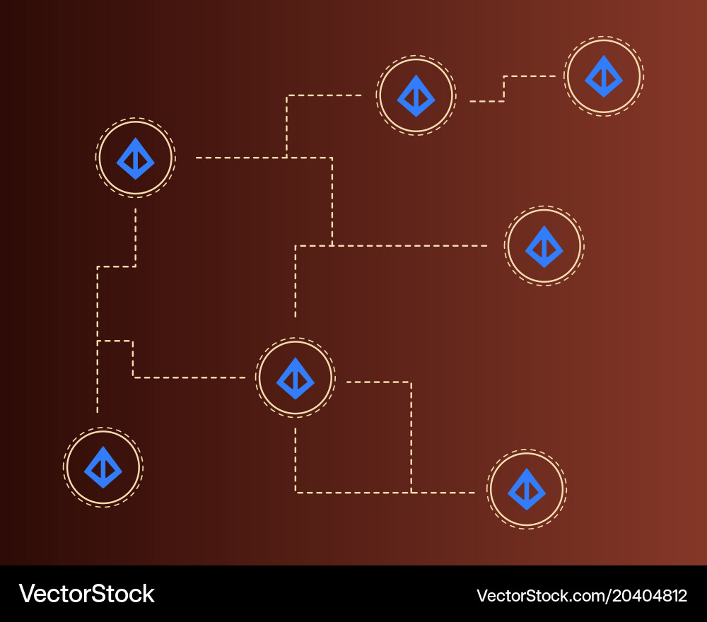 Loopring cryptocurrency blockchain style Vector Image