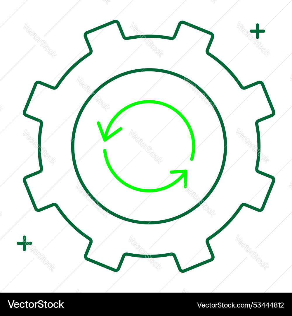 Reverse engineering tools icon design system vector image