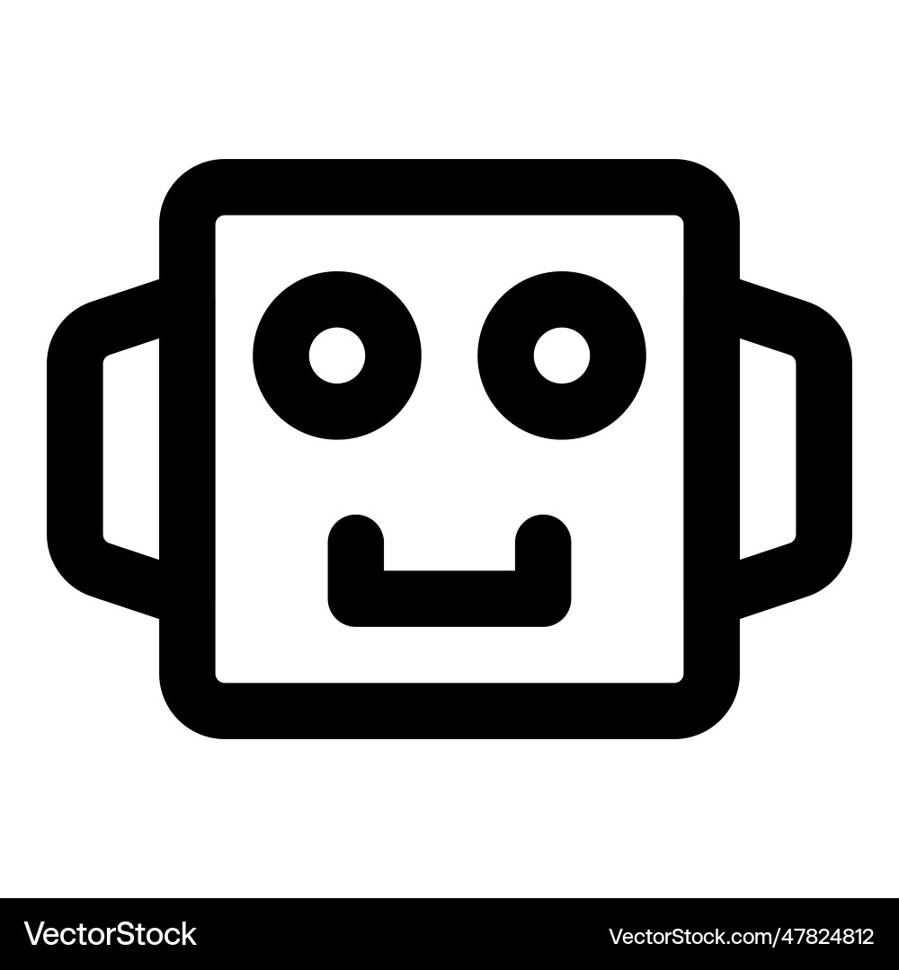 Robot an advanced mechanism that actions Vector Image