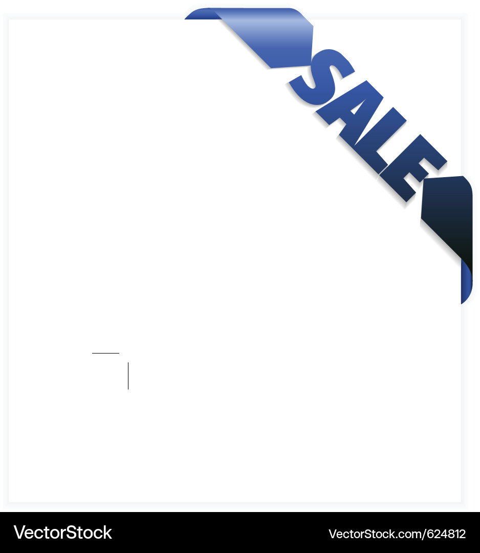 Sale Banner - Blue and White Vector Image