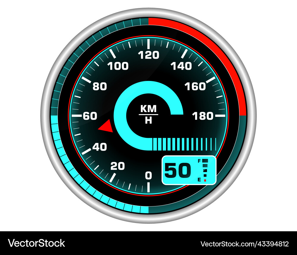 Speedometers for dashboard analog device Vector Image