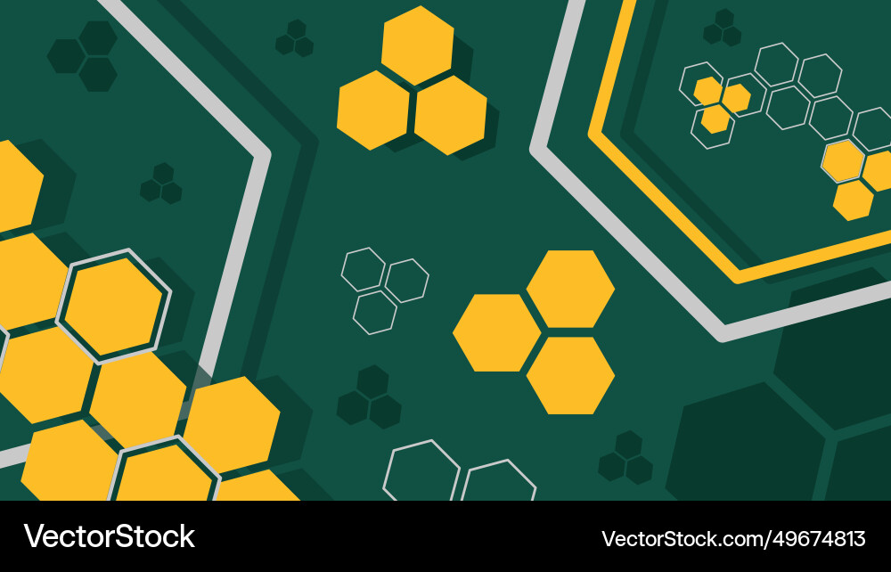 Abstract background modern hexagonal shapes Vector Image