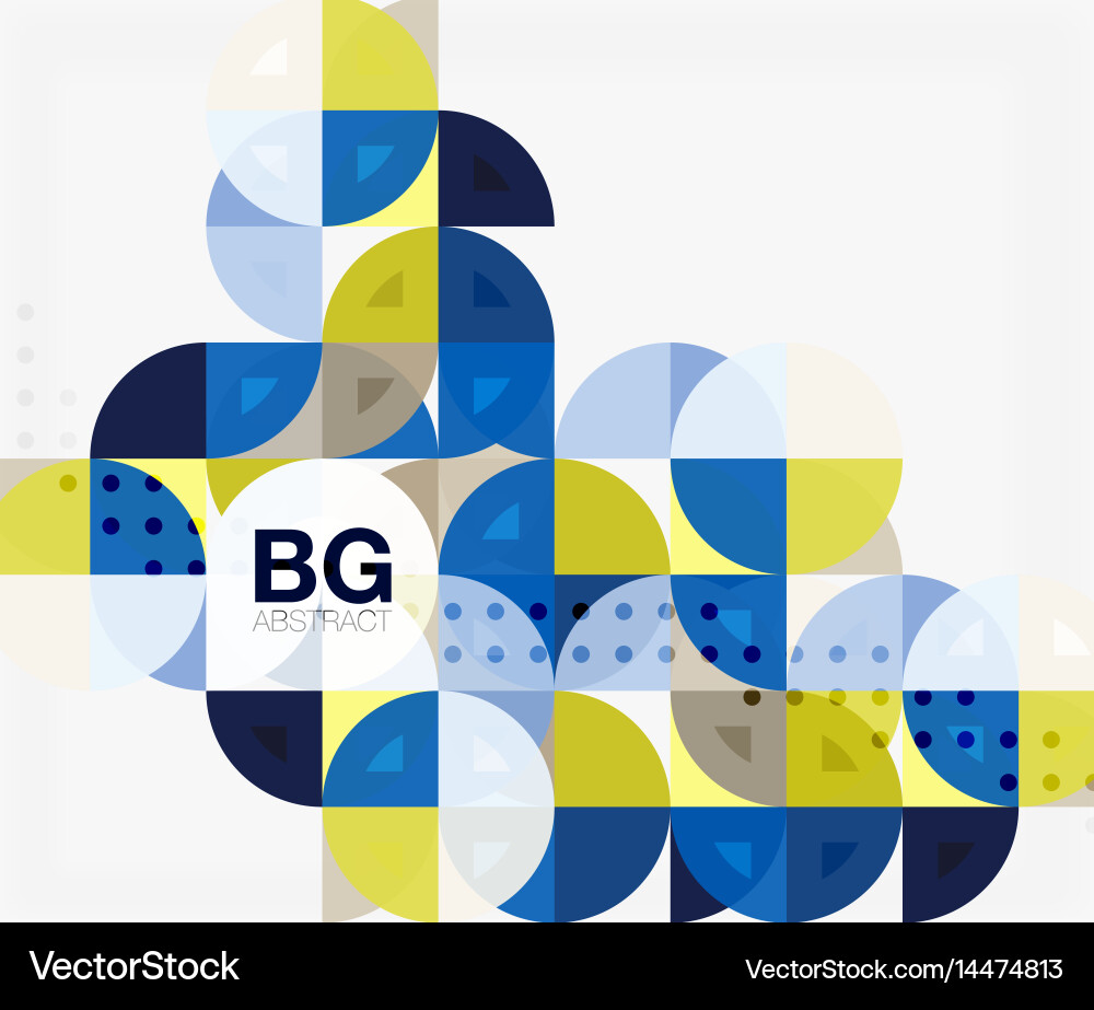 Abstract background of circle elements Vector Image