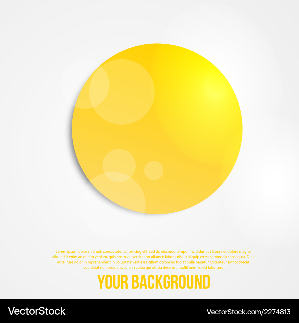 Abstract circles template object web vector image