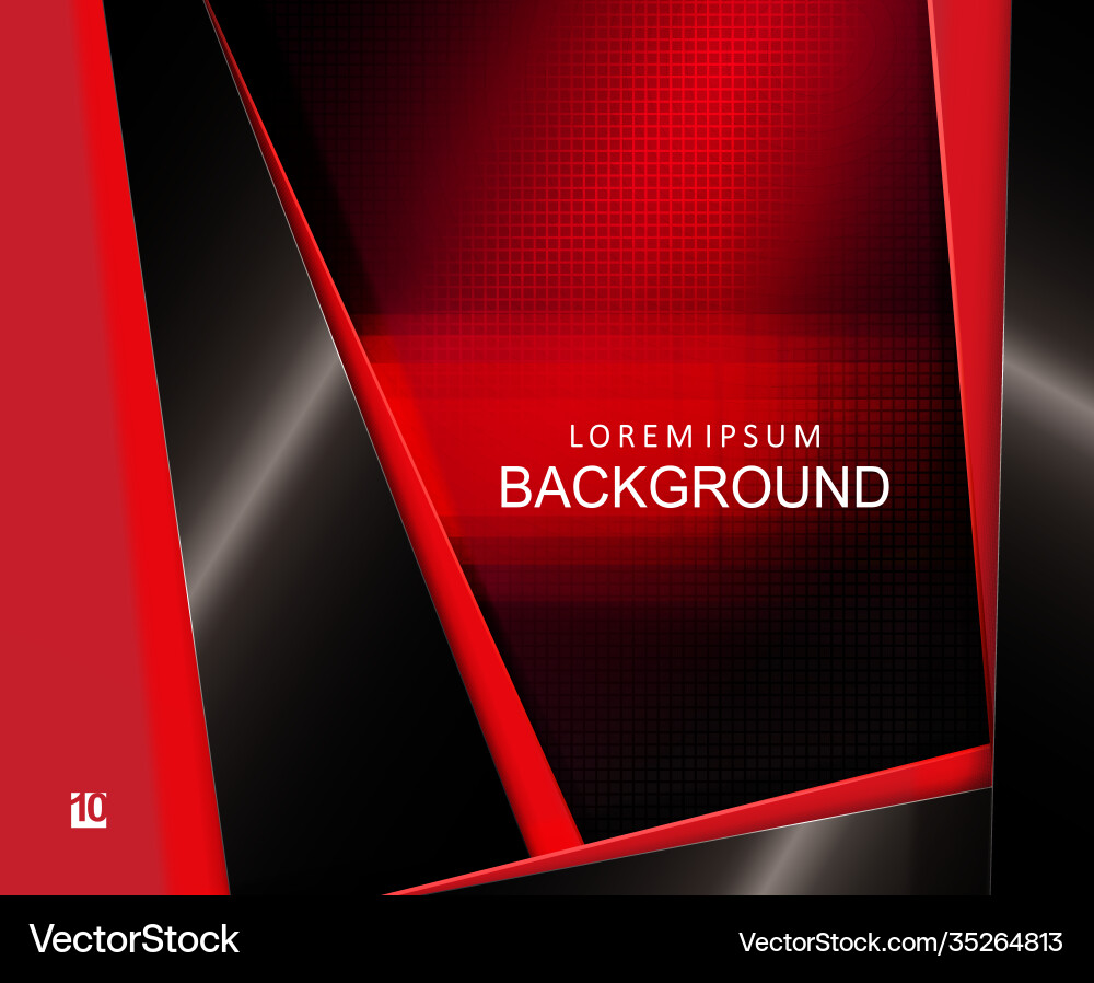 Abstract dark textured design in red slanting vector image