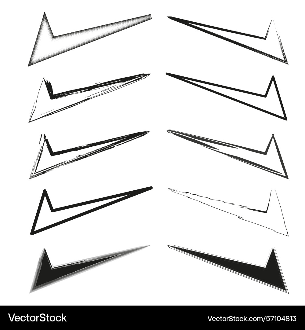 Arrow icon direction pointer shape right black vector image