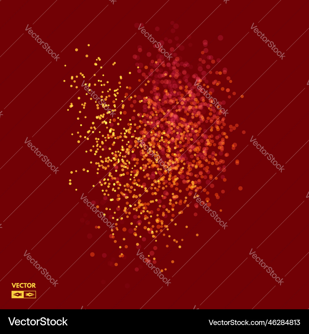 Chaotic particles in empty space dynamic vector image