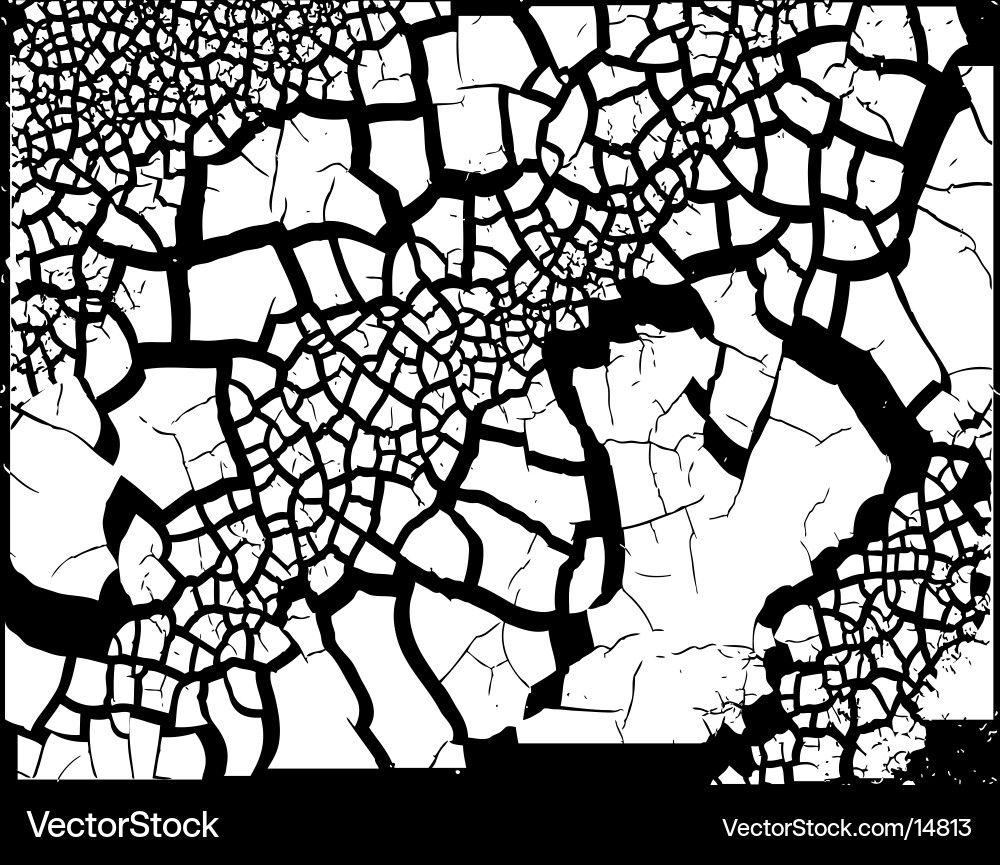 Cracked Grunge Texture vector image