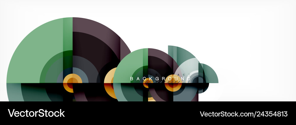 Dynamic Circle Abstract Background vector image
