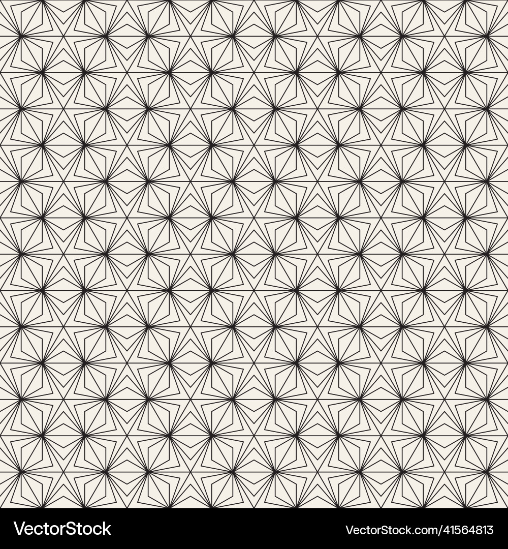 Geometric Monochrome Repeating Pattern Vector Image