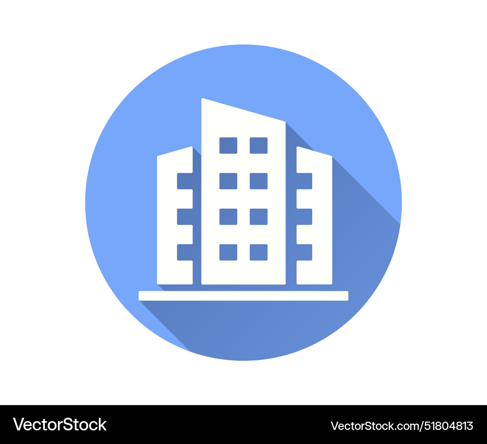 Simple icon of a modern building designed Simple icon of a modern building designed vector image