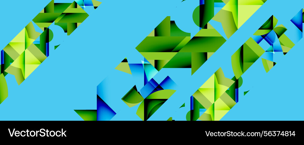 Abstract geometric shapes overlap creating Abstract geometric shapes overlap creating vector image