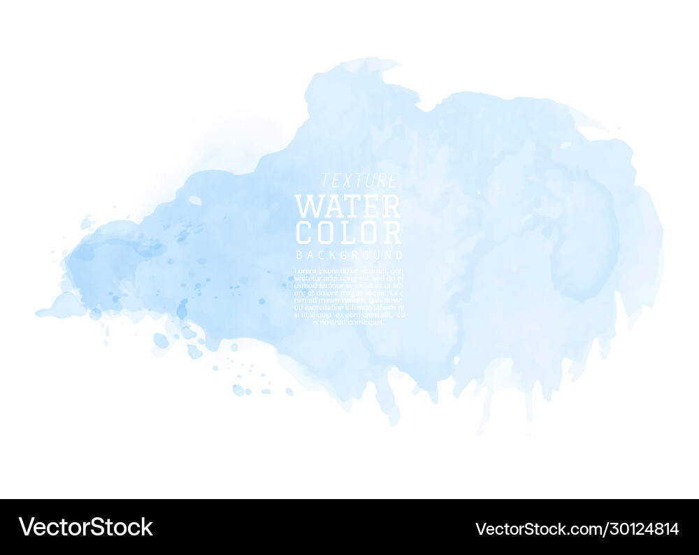 Blue Watercolor Splash Vector Image