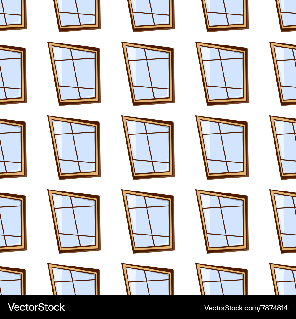 Building windows seamless vector image
