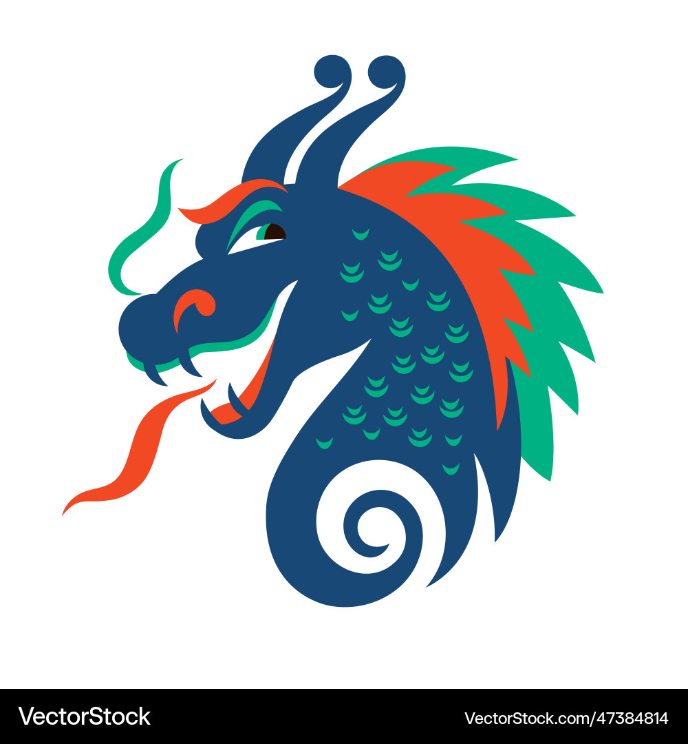 Chinese happy new year 2024 of the dragon Chinese happy new year 2024 of the dragon vector image