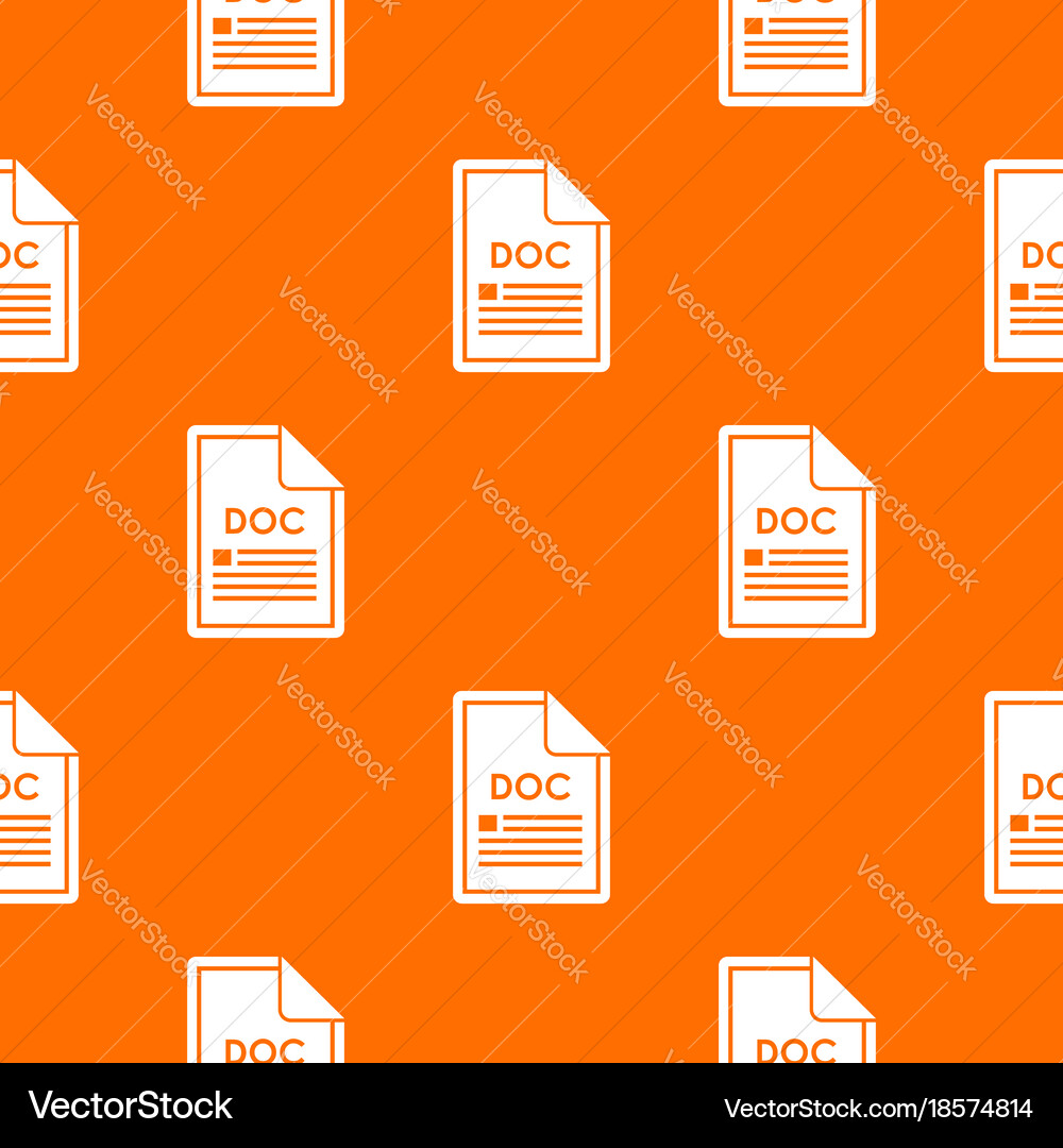 File doc pattern seamless vector image