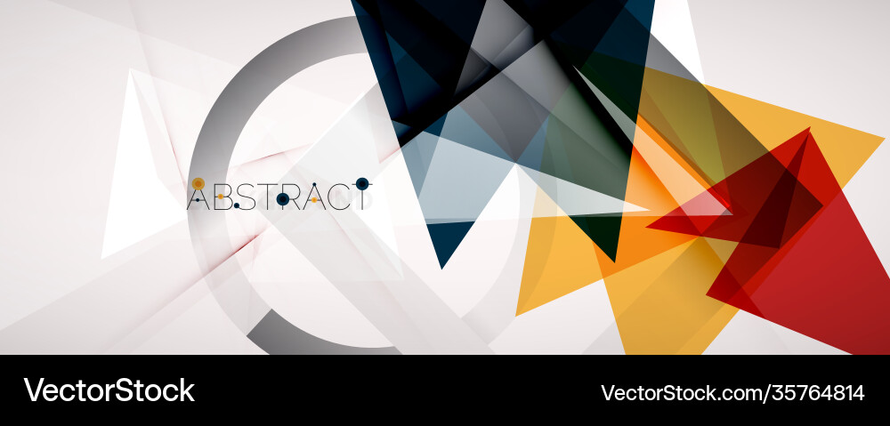 Geometric abstract background color triangle Geometric abstract background color triangle Vector Image