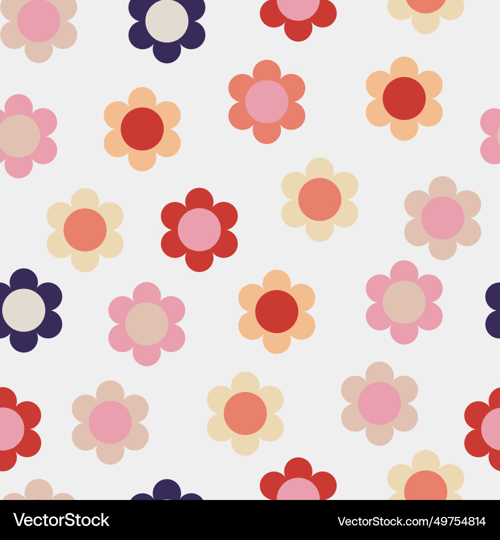 Groovy seamless pattern Vector Image