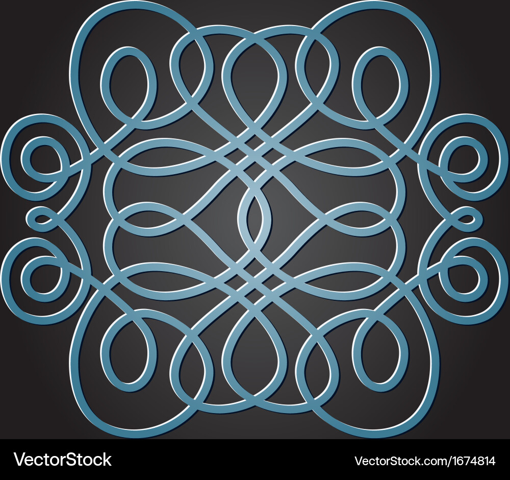 Intricate Knot Pattern Vector Image