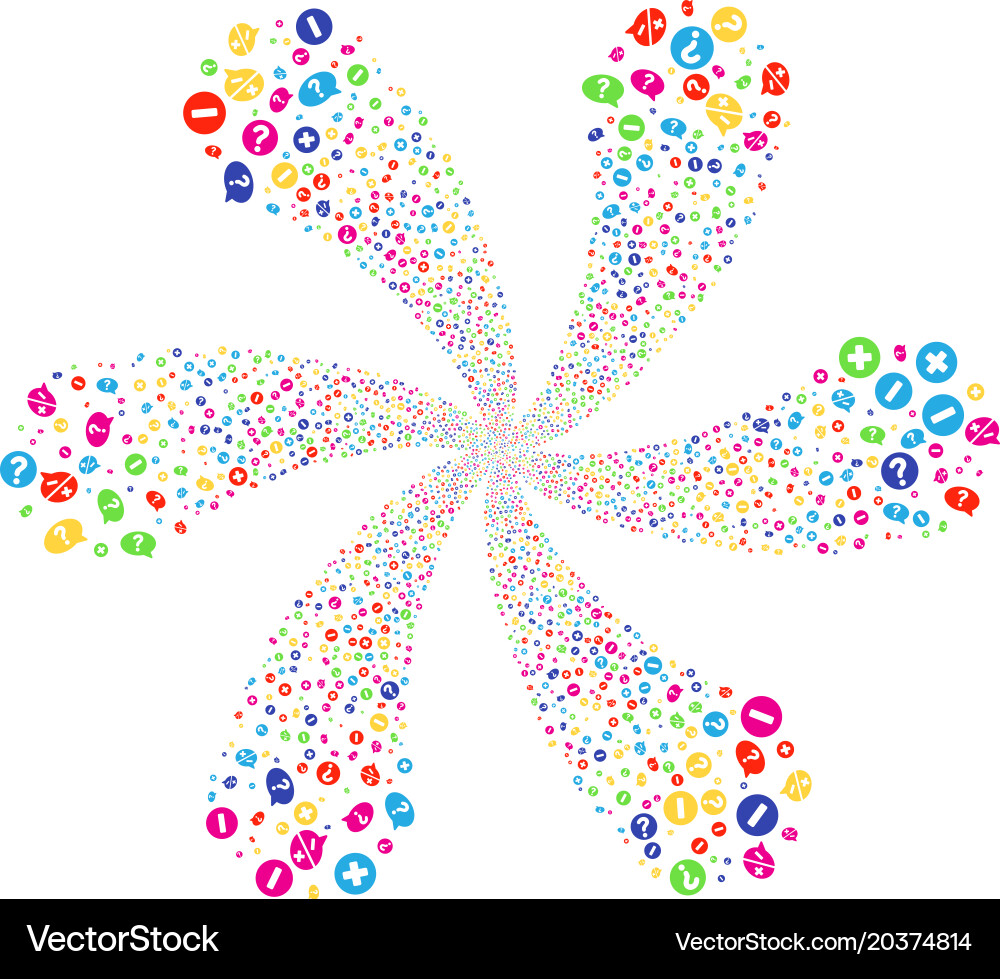 Pros and cons arguments curl explosion vector image