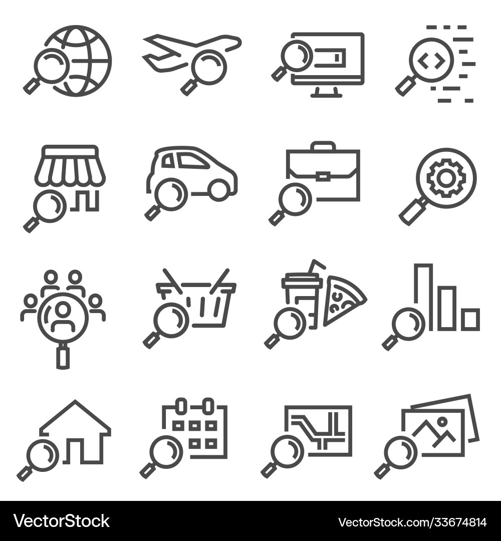 Search for goods food repair services expert Search for goods food repair services expert Vector Image