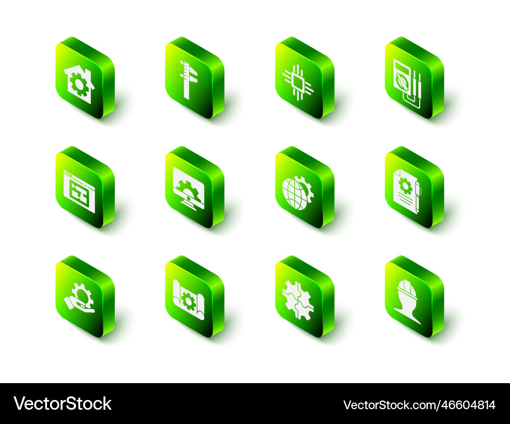 Set calliper or caliper and scale processor Set calliper or caliper and scale processor vector image