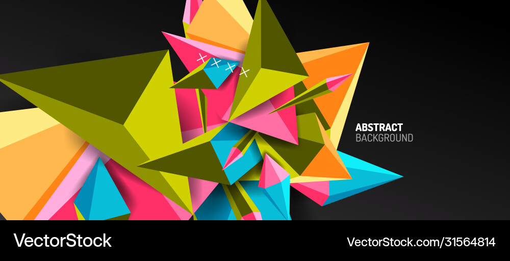 Trendy simple triangle abstract background Vector Image