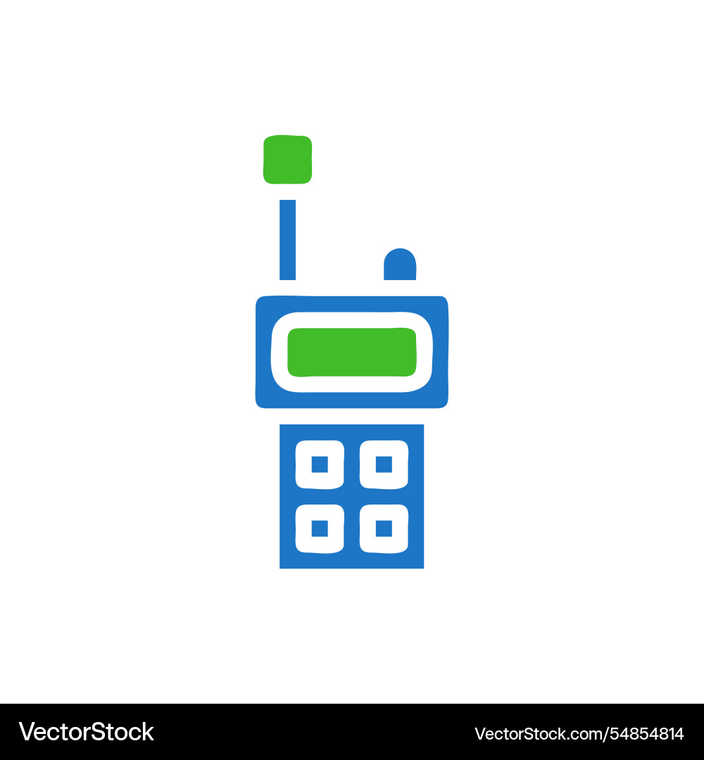Two way radio icon communication device Vector Image
