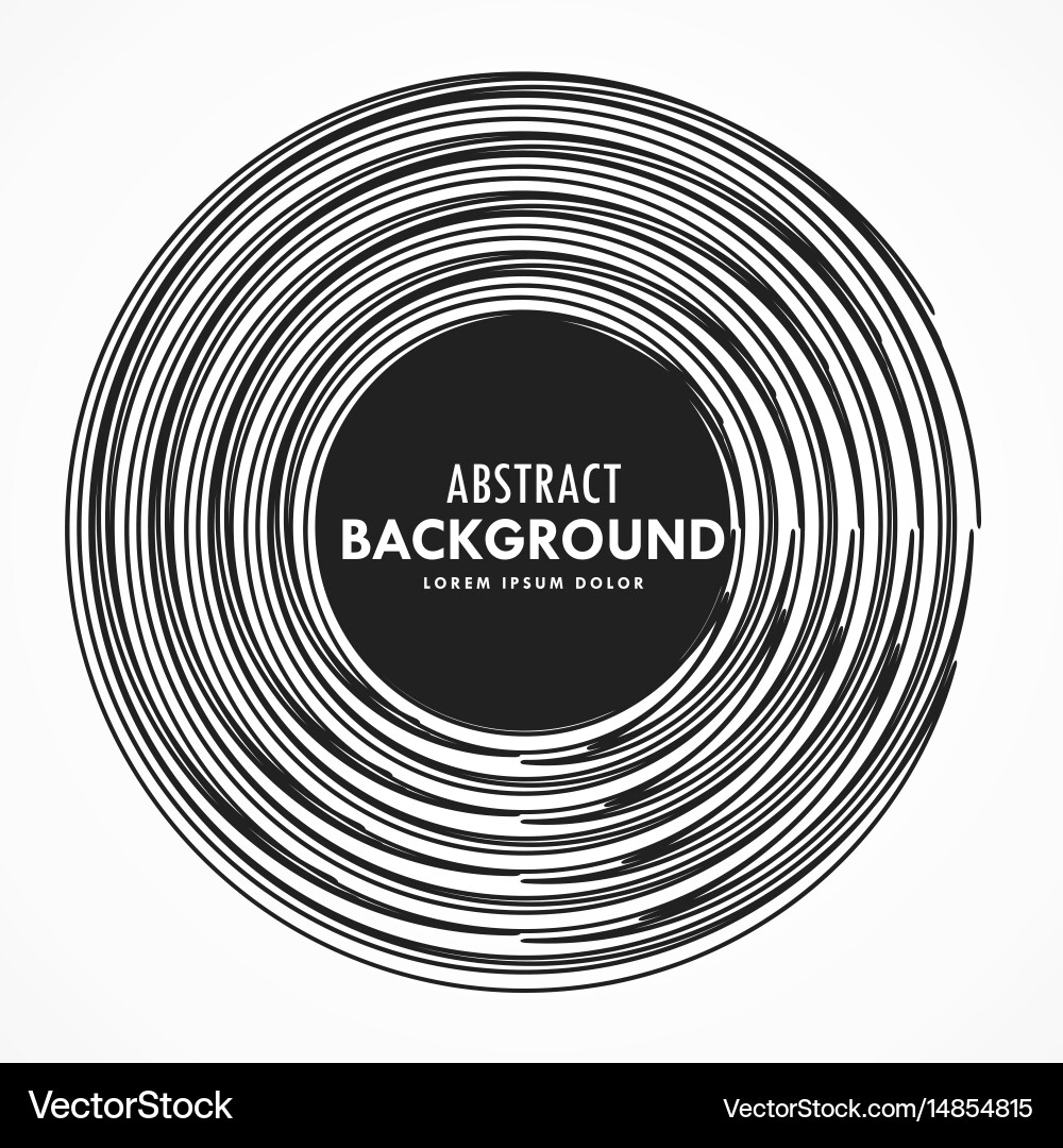 Abstract circle frame made with lines vector image