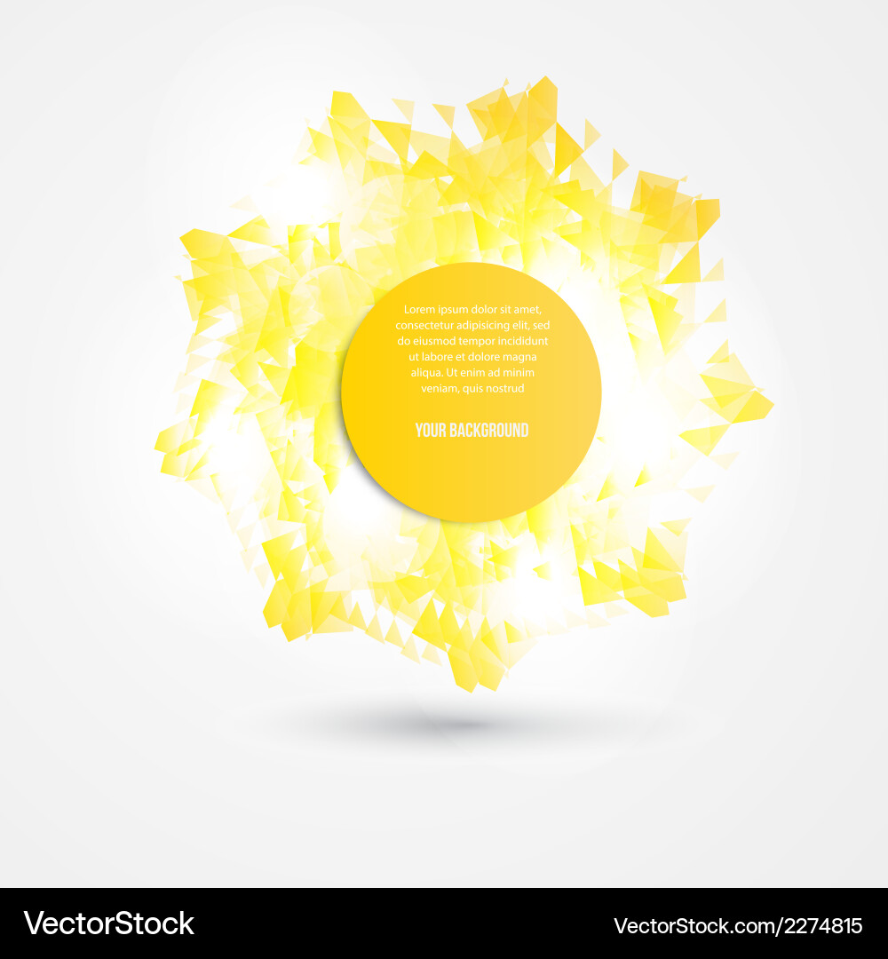 Abstract circles template object web Vector Image