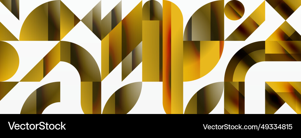 Assorted geometric shapes unite in a minimalistic Assorted geometric shapes unite in a minimalistic Vector Image