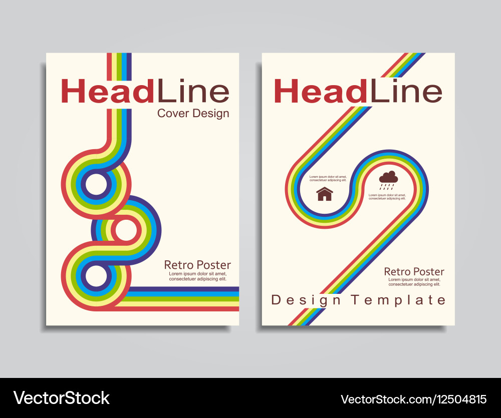 Brochure design layout with place for your data vector image