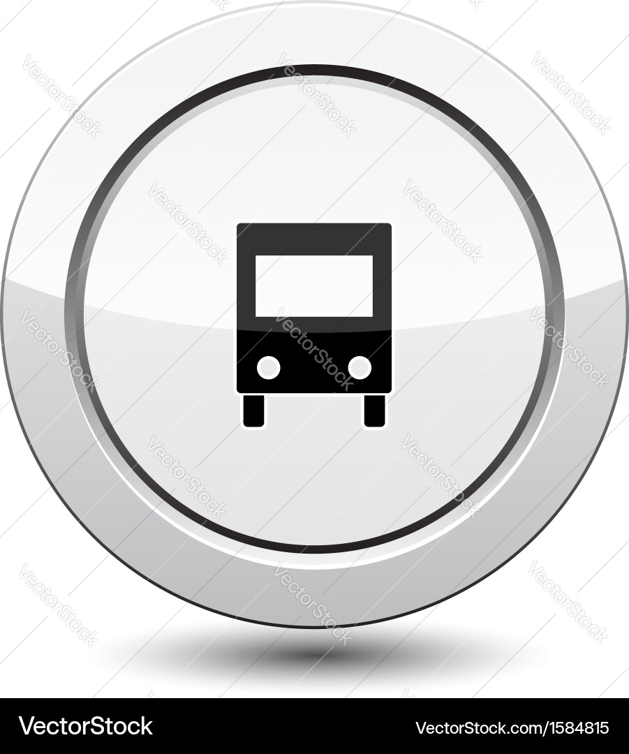 Button with car Vector Image