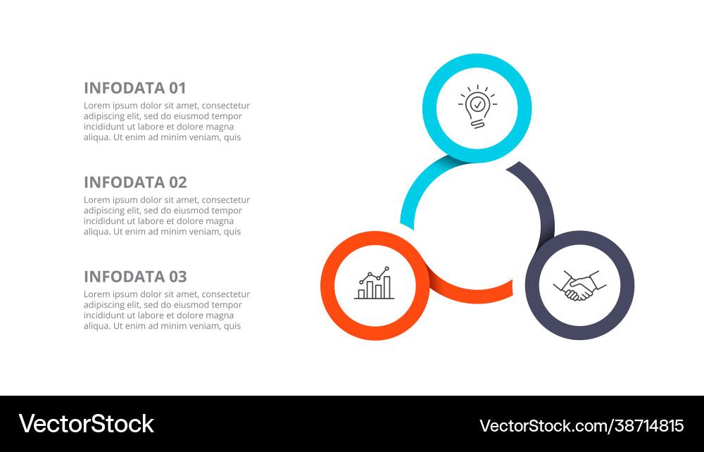 Circular Diagram Infographic - Cycle Concept Vector Image
