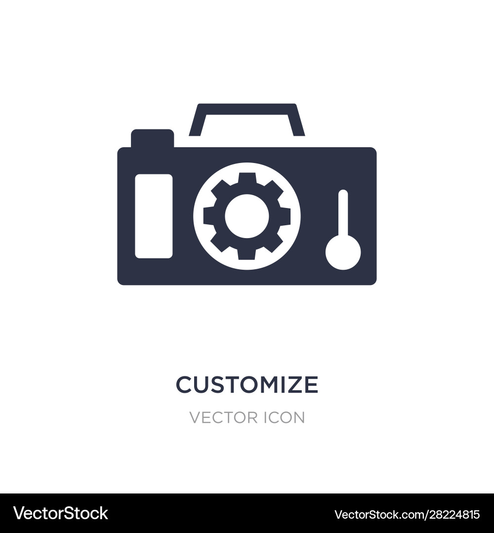 Customize icon on white background simple element Customize icon on white background simple element vector image