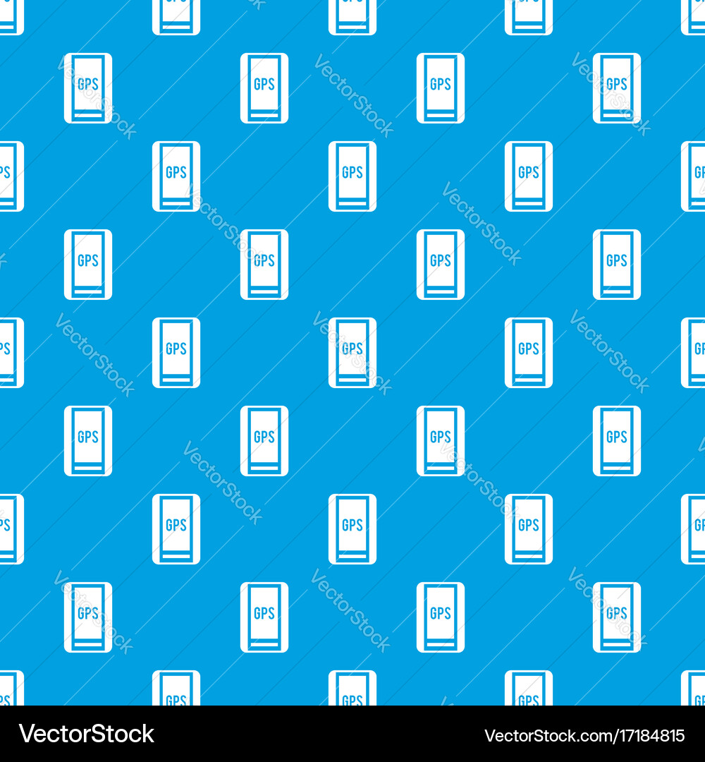 Global positioning system pattern seamless blue vector image