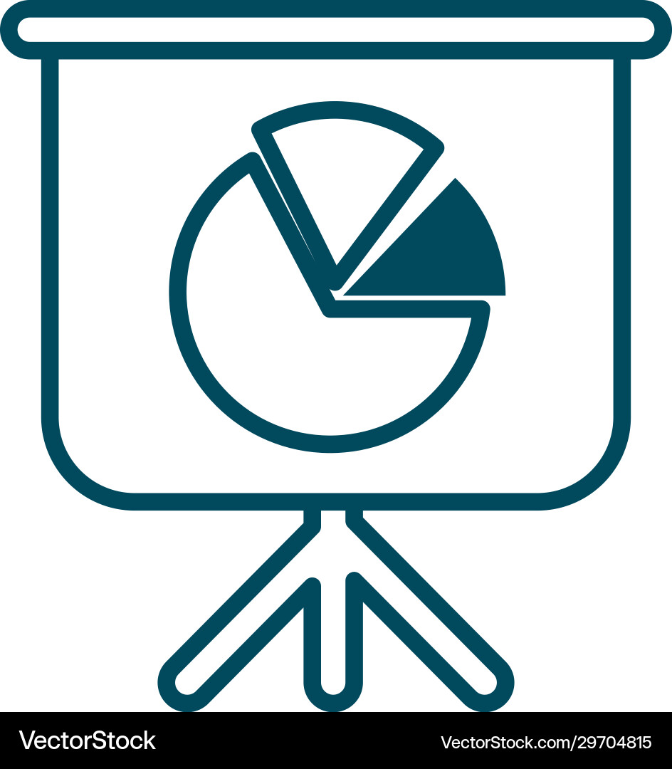 Isolated workflow board line style icon Isolated workflow board line style icon vector image