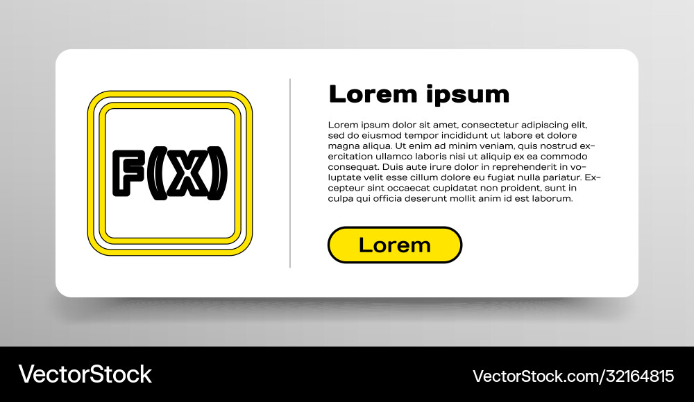 Line function mathematical symbol icon isolated Line function mathematical symbol icon isolated vector image