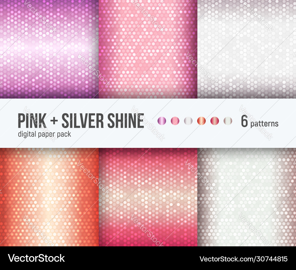 Metallic Foil Abstract Patterns vector image