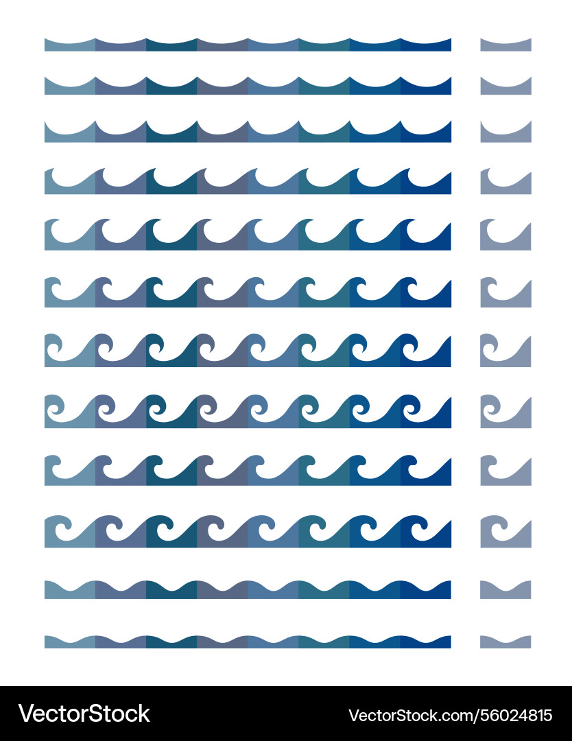 Seamless wave pattern in a flat graphic style Seamless wave pattern in a flat graphic style vector image