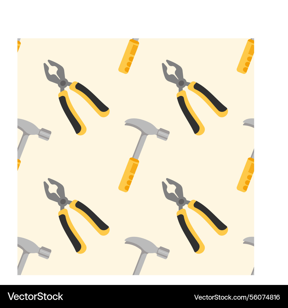 A seamless pattern hammers Vector Image