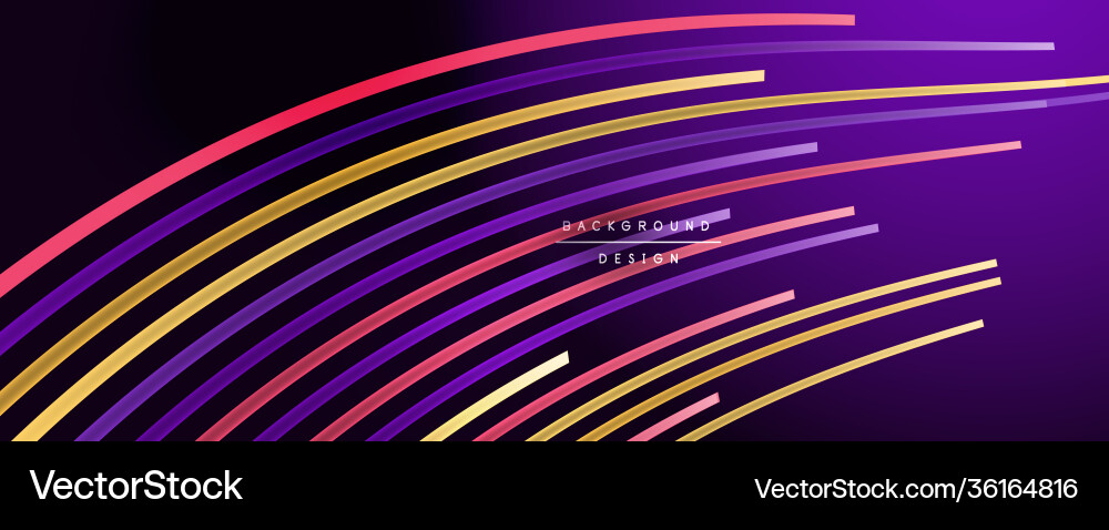 Abstract colorful lines background Vector Image