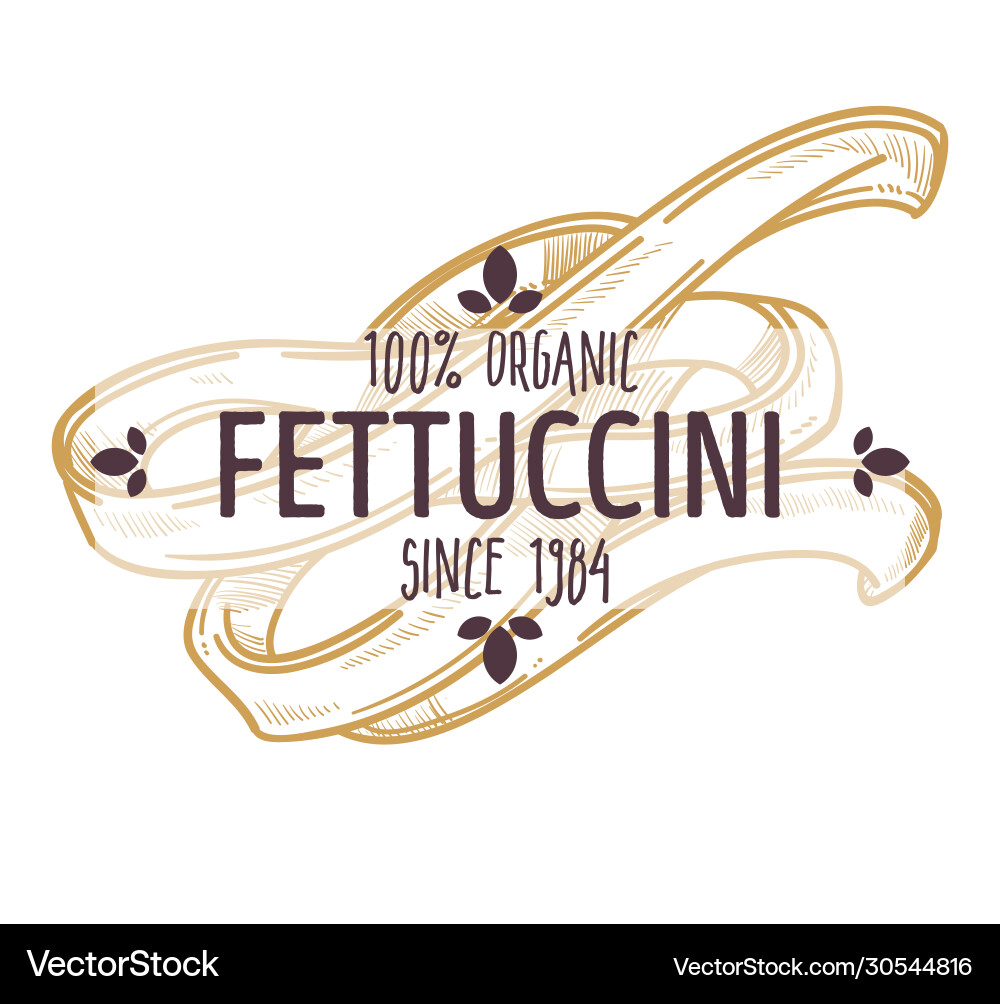 Fettuccine Pasta Art italienische Küche Fettuccine Pasta Art italienische Küche vektorbild