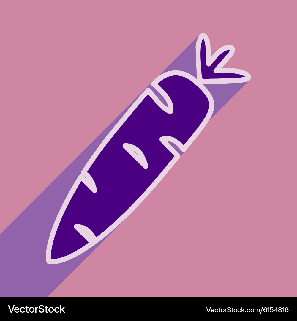 Flat with shadow icon and mobile application Vector Image