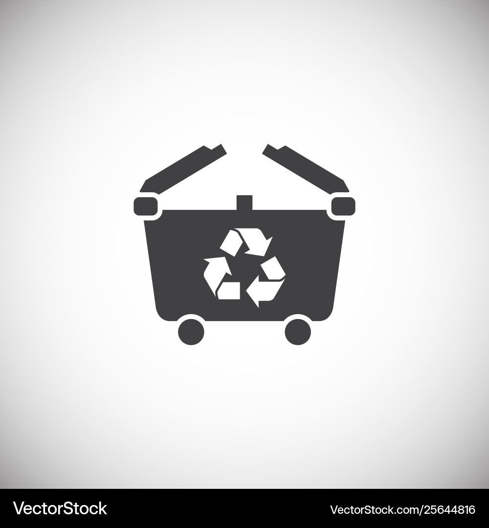 Garbage related icon on background for graphic Garbage related icon on background for graphic Vector Image