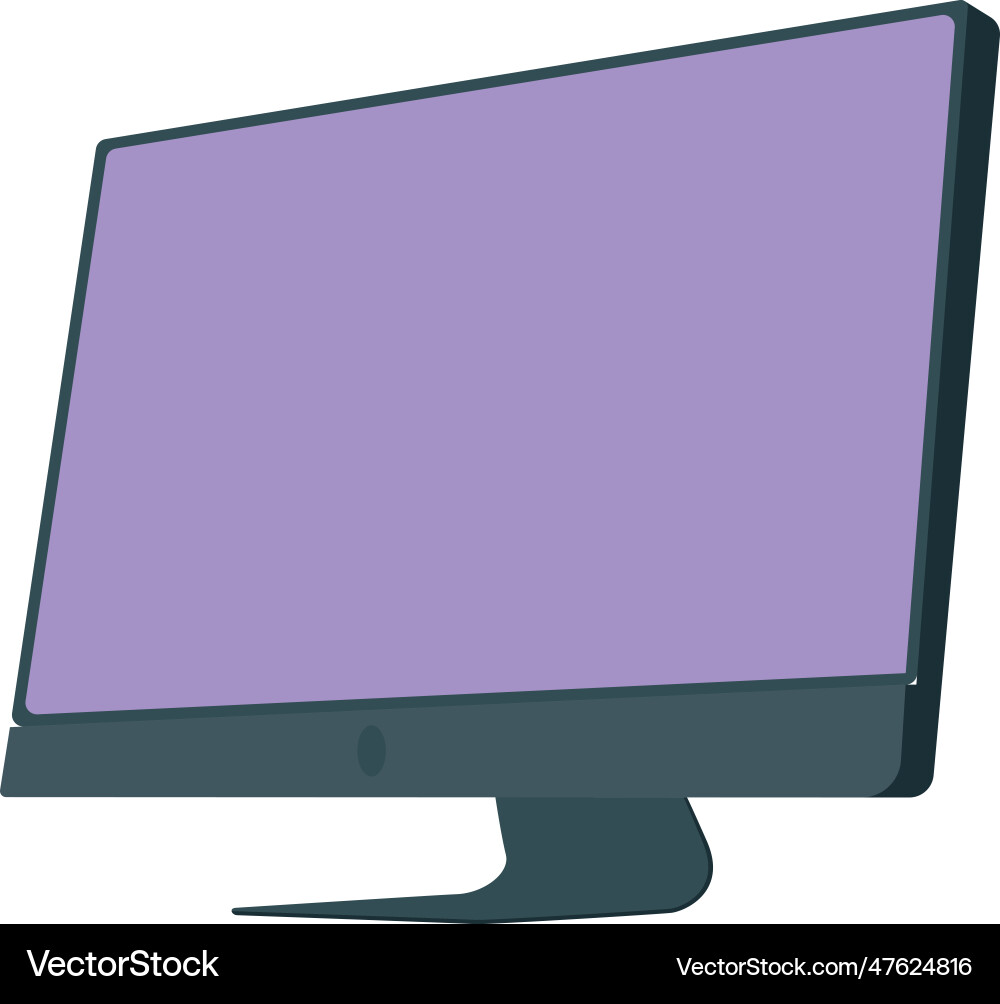 Isolated empty computer monitor icon Vector Image